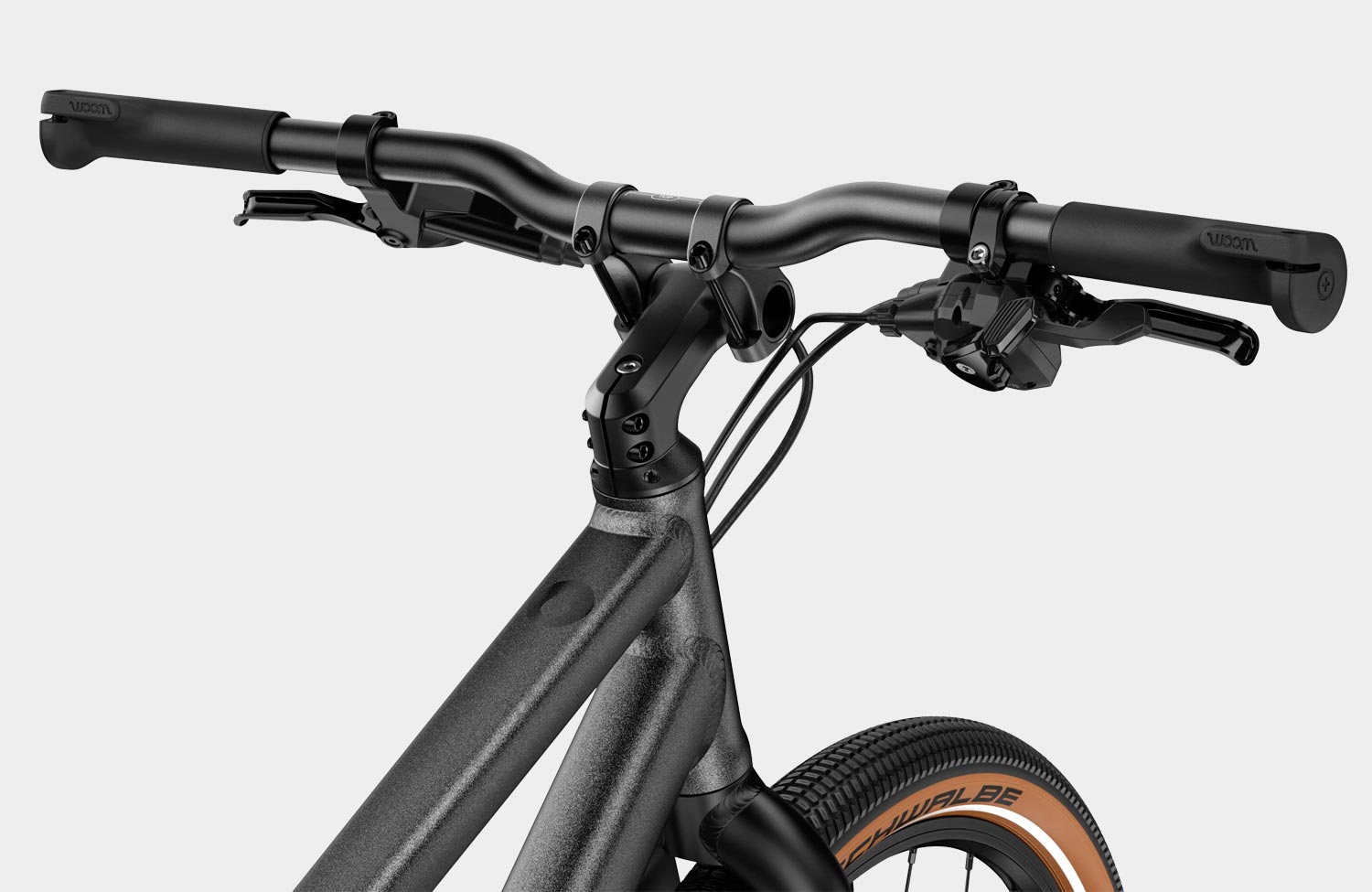 woom explore e kinder e bike cockpit