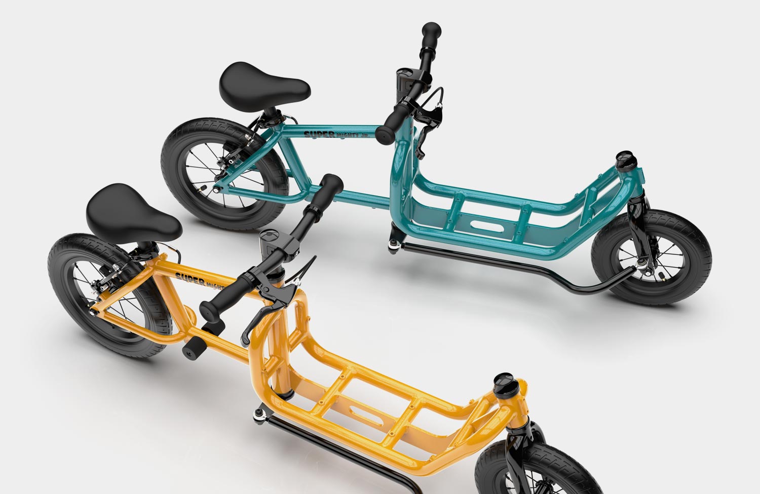 super mighty junior kinder lastenrad laufrad