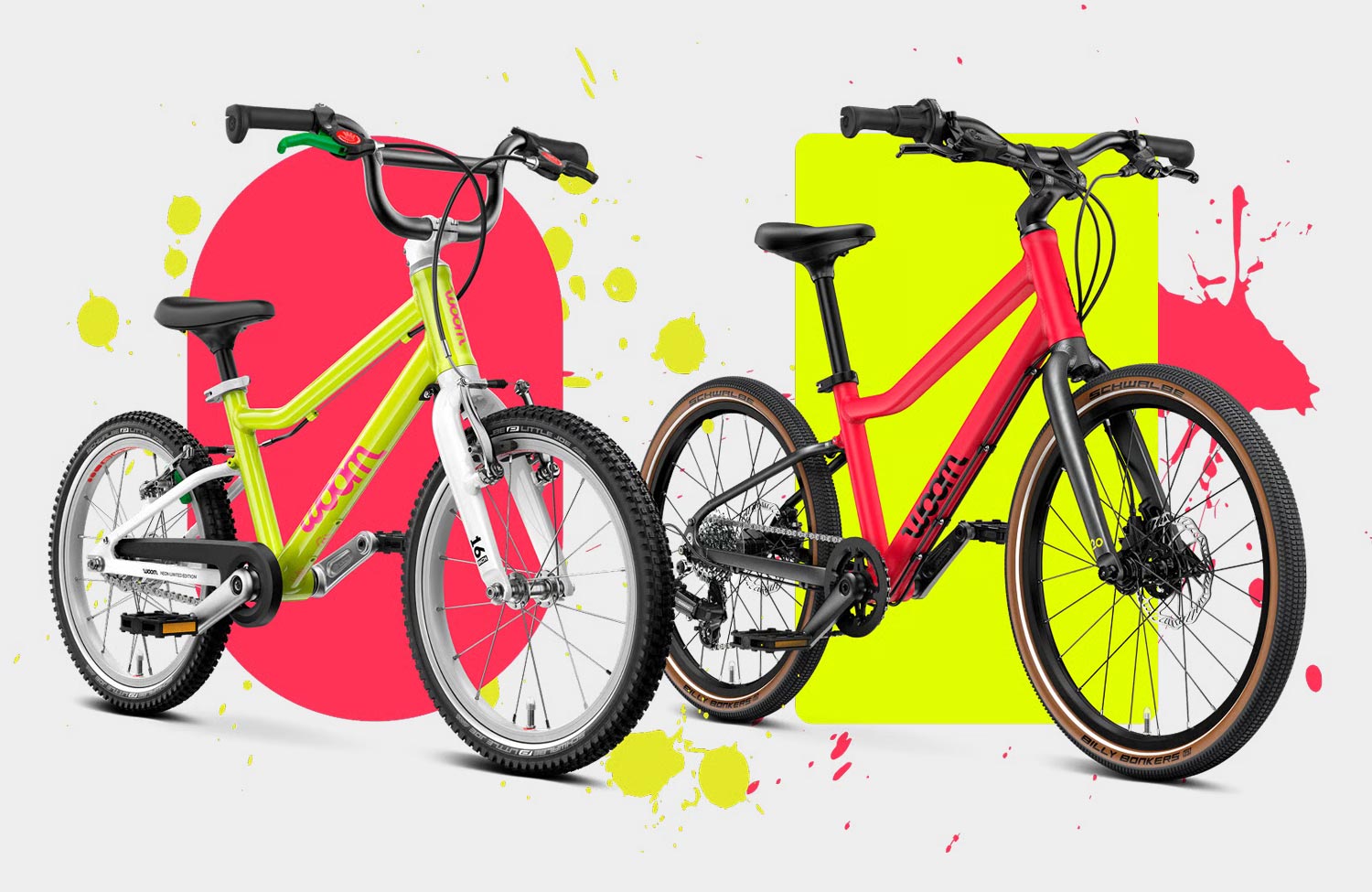 woom neon lime pink limited edition